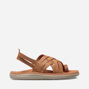 Teva Voya Strappy Leather - Dámske Sandále - Hnede